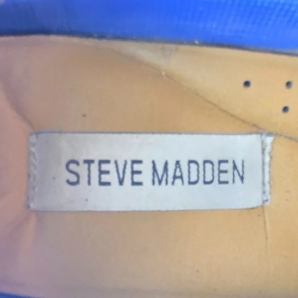 Steve Madden P-Never Men’s Tan Oxford Dress Shoes Leather Size 8.5